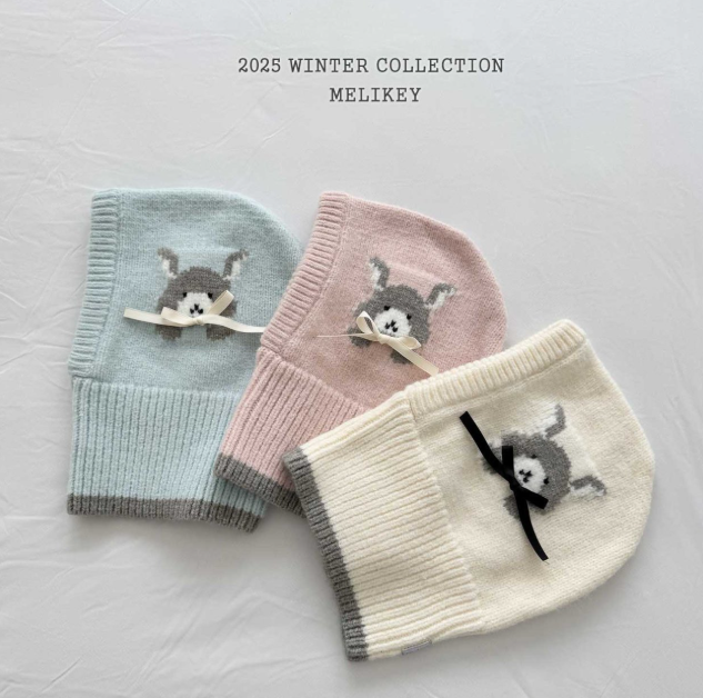 Bunny Balaclava (with Ribbon Brooch)