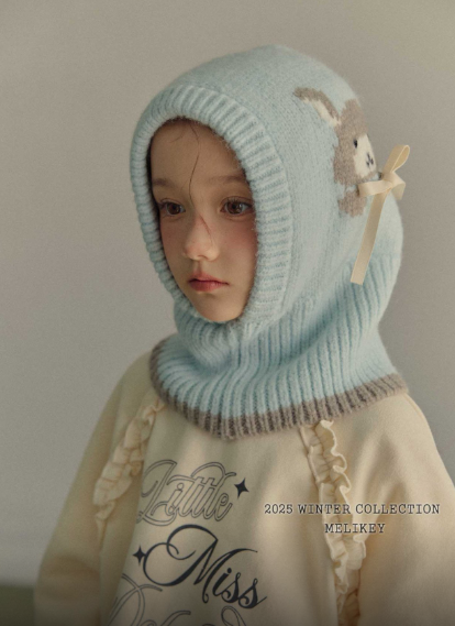 Bunny Balaclava (with Ribbon Brooch)