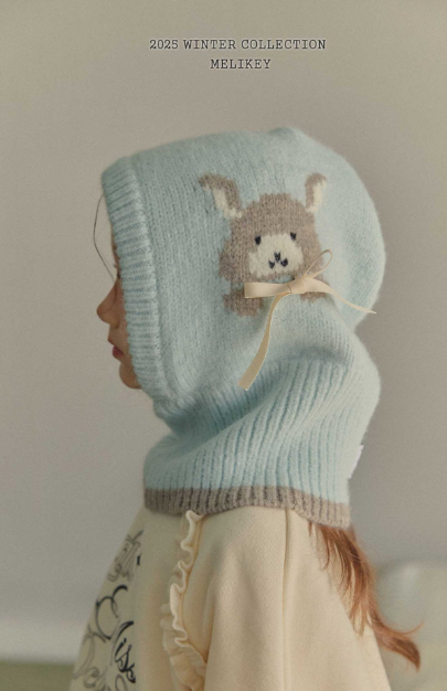 Bunny Balaclava (with Ribbon Brooch)