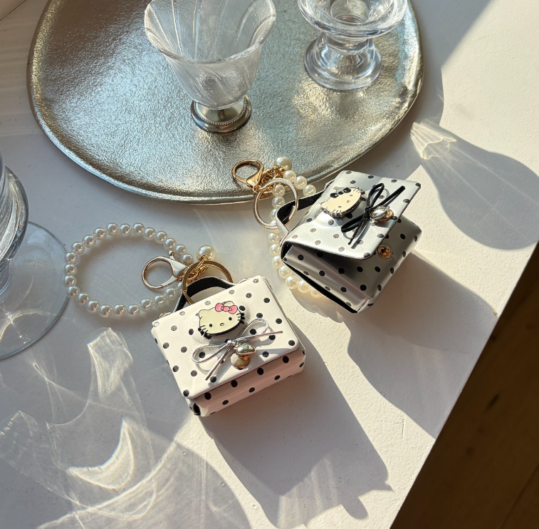 Classic Mini Dot Bag Keyring