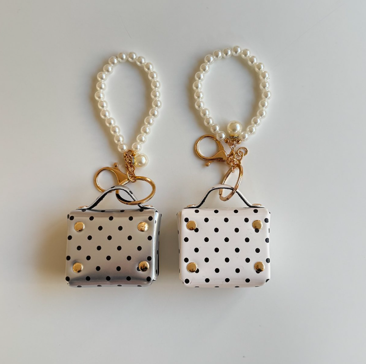 Classic Mini Dot Bag Keyring
