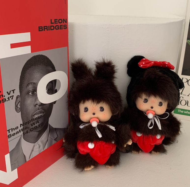 Mouse Monchhichi Keyring