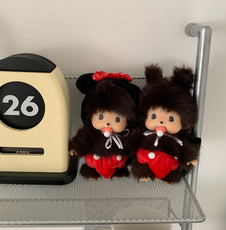 Mouse Monchhichi Keyring