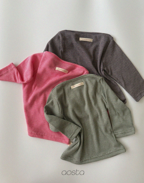 [AOSTA]Boat Neck T