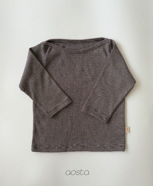 [AOSTA]Boat Neck T