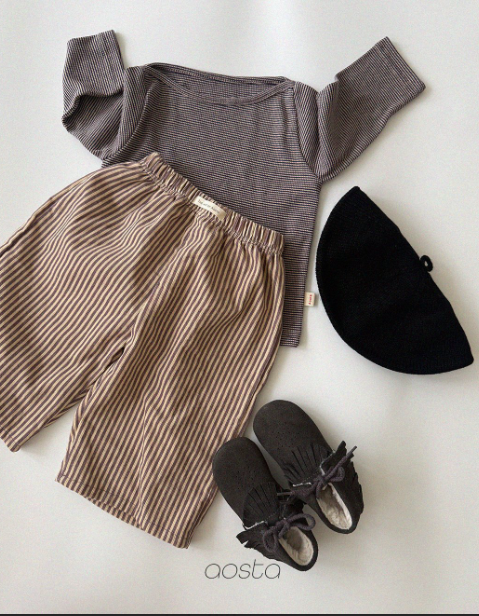 [AOSTA]Boat Neck T