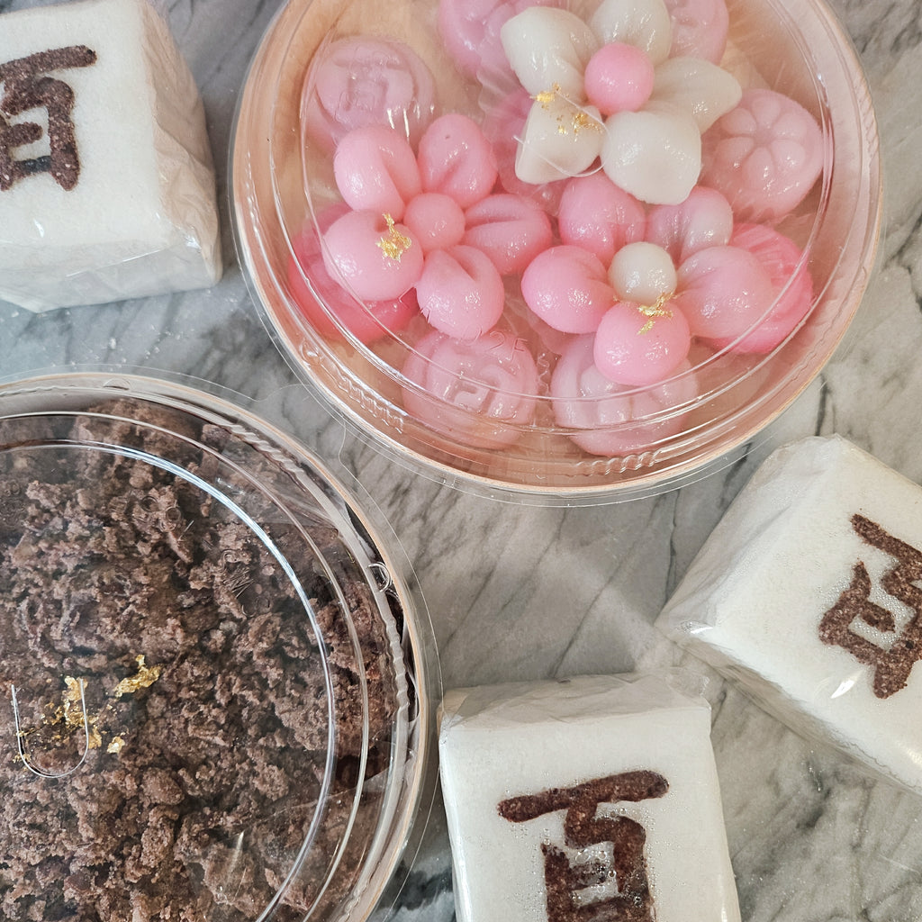 100th day, first birthday rice cake set