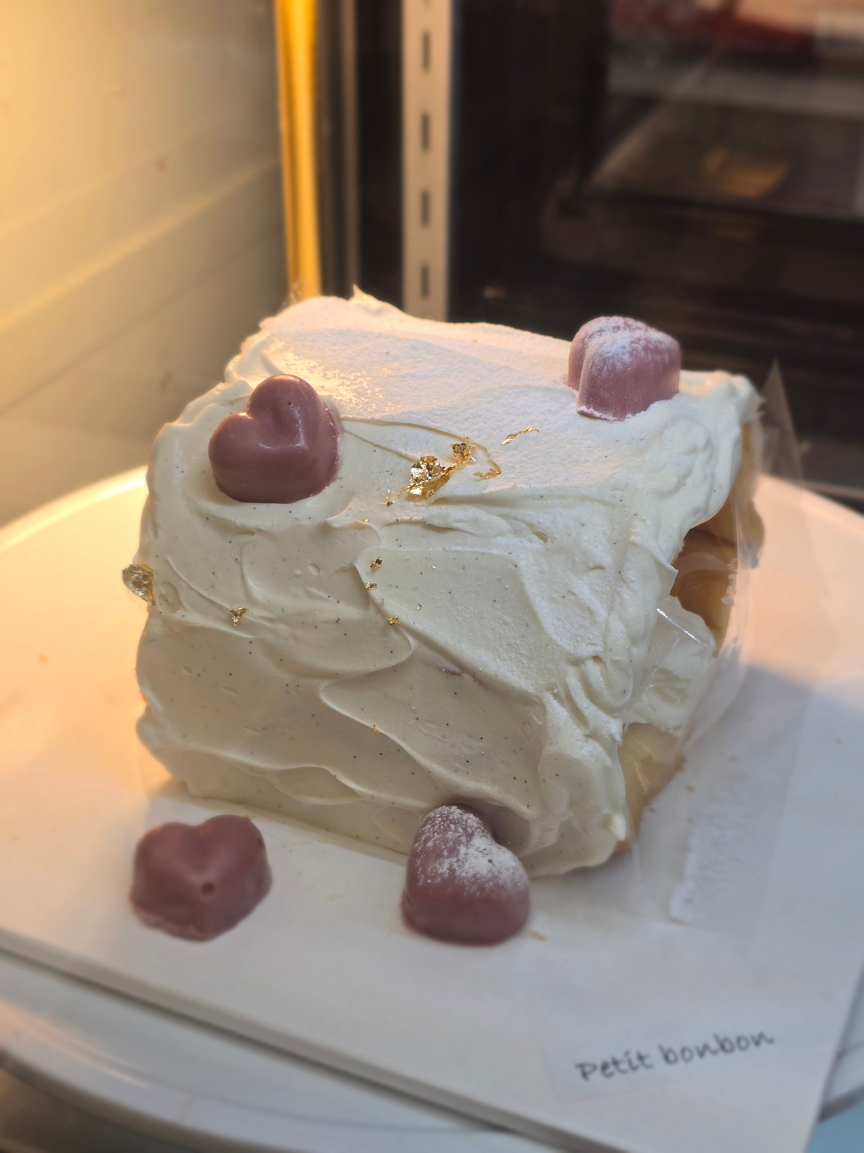 White Chocolate Ganache Roll Cake